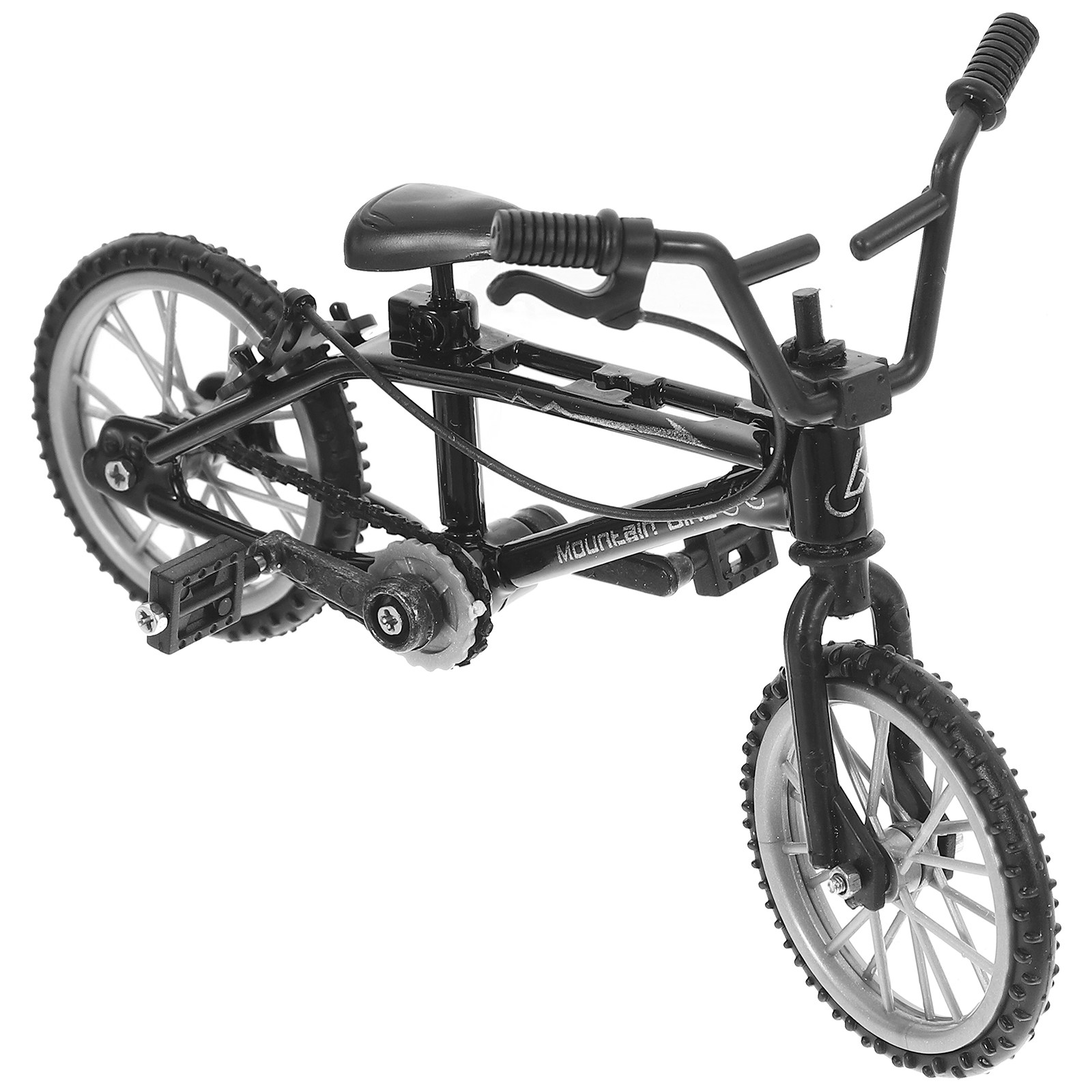 Mountain Biking Europe - Klein, kunstmatig model van een metalen